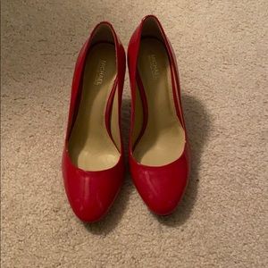 Red Michael Kors heels